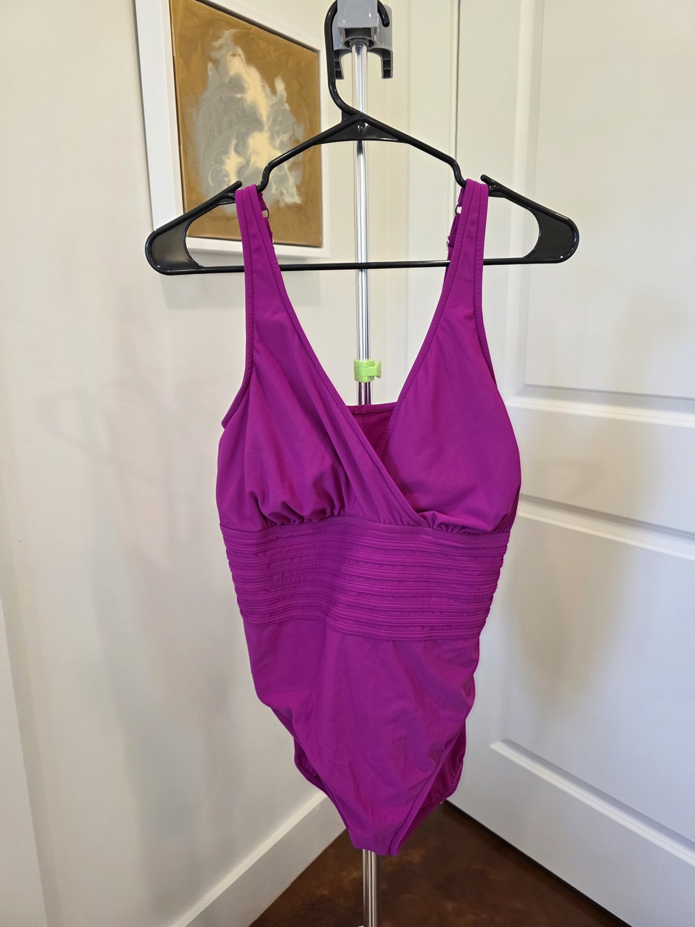 Aqua Green Slimming Swimsuit Size 16 Fuschia